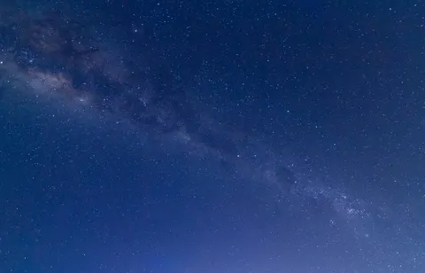 The Milky Way across a deep blue night sky (Photoholgic, Unsplash)